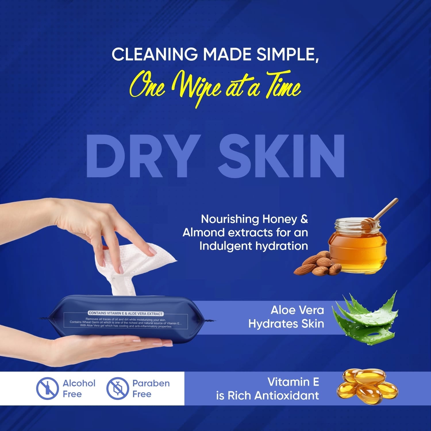 Beautiful Basics Dry Oily Sensitive  Normal Skin Face Wipes (4 Pkts X 100 Pcs Wipes) Beautiful Basics Dry Oily Sensitive  Normal Skin Face Wipes (4 Pkts X 100 Pcs Wipes)